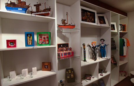 Productos exhibidos de la Tienda del Museo